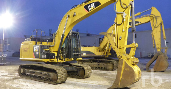 2012 Caterpillar 329EL hydraulic excavators sold in Grande Prairie by Ritchie Bros. 2012 Caterpillar 329EL hydraulic excavators sold in Grande Prairie by Ritchie Bros.